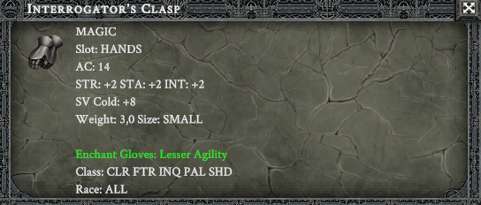 INTERROGATOR'S CLASP item card